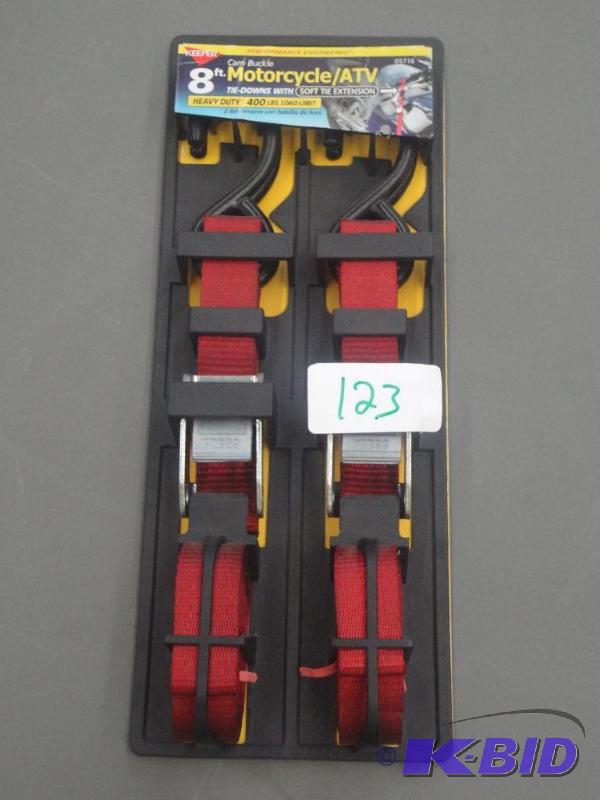(2) New Keeper 8ft 400# Straps...
