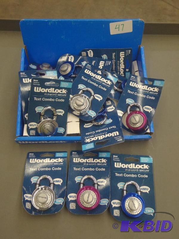 Large Lot New Wordlock Padlocks...