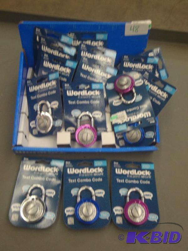 Large Lot New Wordlock Padlocks...