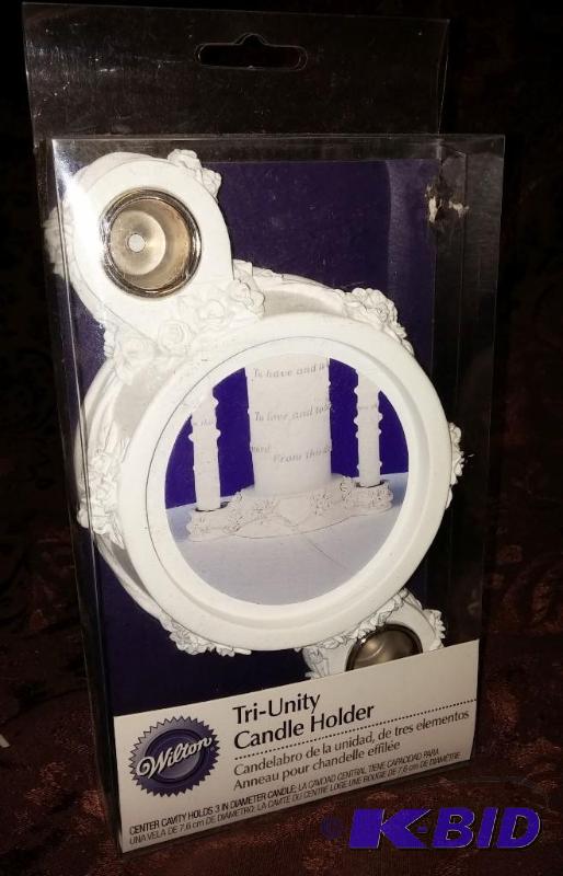 lot 103 image: Wilton Tr-Unity Candle holder. New ...