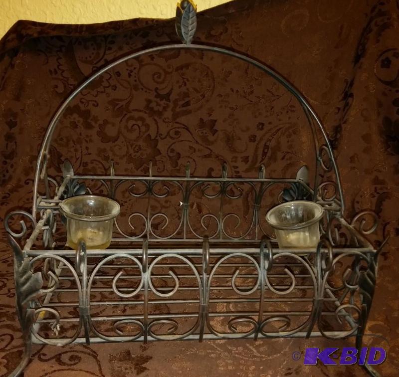 lot 119 image: Wrought Iron Table Candle holder...
