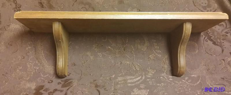 lot 24 image: Wooden Shelf 16" X12" X 3...