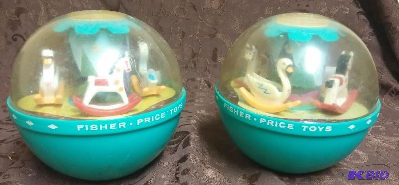 lot 64 image: Lot of 2 1969 Fisher Price Roly Pol...