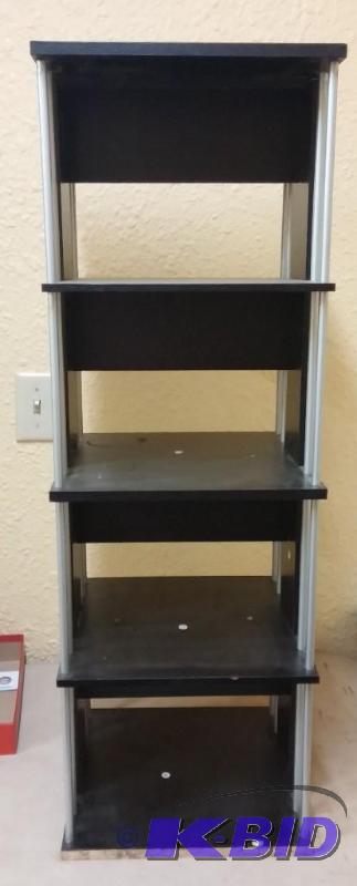 lot 67 image: Black shelf that measures 35" ...