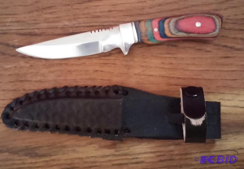 lot 8 image: Handmade Pakistan hunting knife, ex...