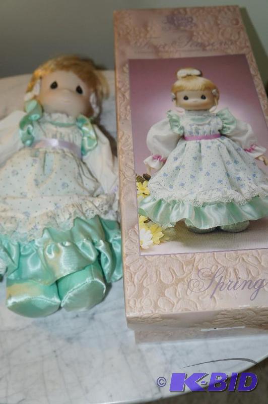 lot 13 image: Spring of the Four Seasons Limited Edition 1989 Collection Porcelain Bisque Precious Moments Doll