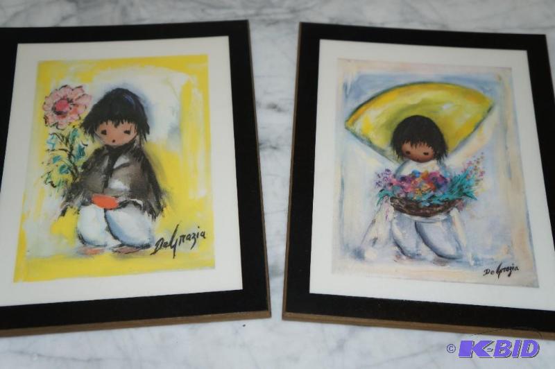 lot 166 image: Set of 2 DeGrazia by Goebel Plaques