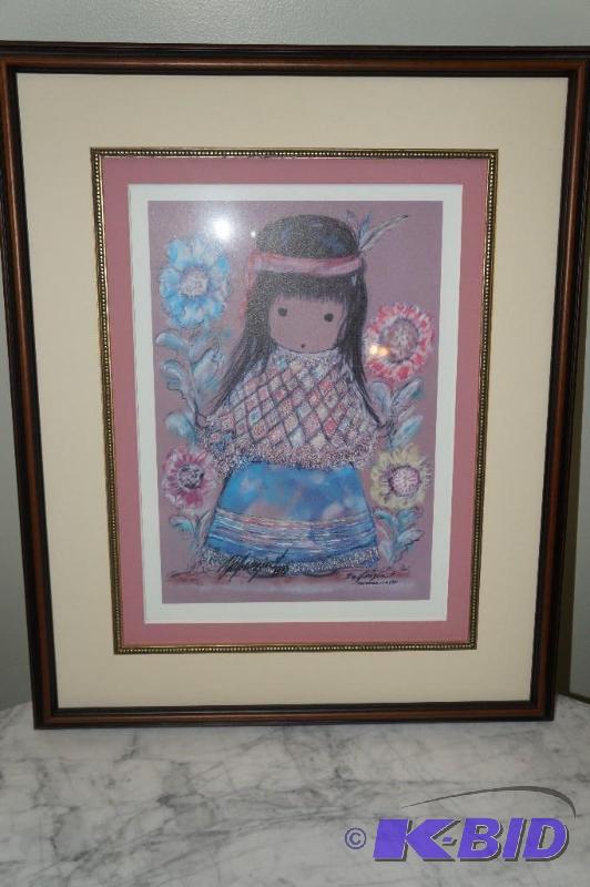 lot 171 image: DeGrazia Arizona USA 1971 Print