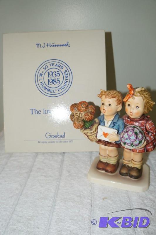 lot 187 image: 50 Year Anniversary 1935 - 1985 The Love Lives On M.I. Hummel Figurine in Special Collector Box