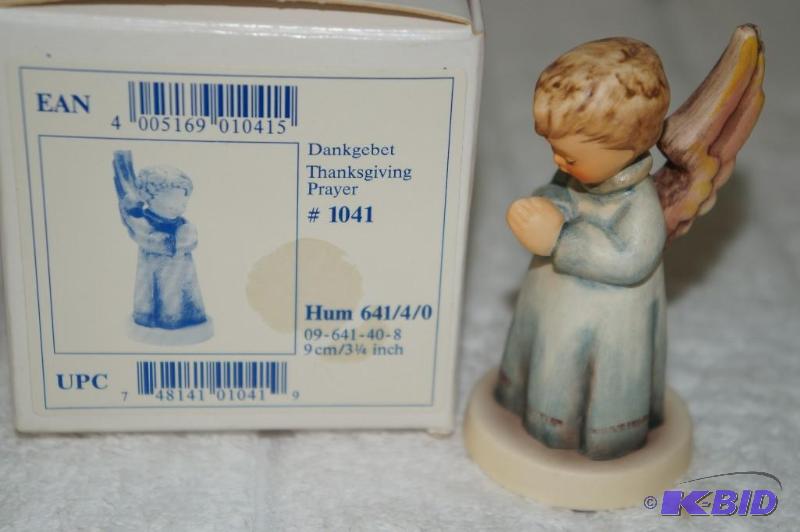 lot 196 image: Thanksgiving Prayer 1997 M.I. Hummel Figurine