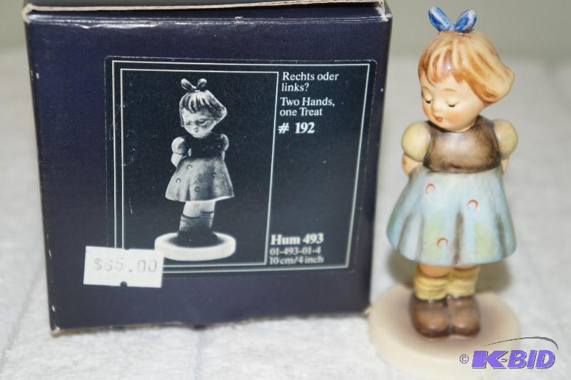 lot 212 image: Two Hands One Treat M.I. Hummel Figurine