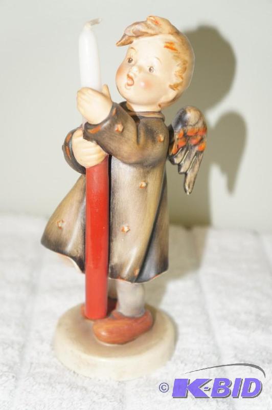 lot 237 image: Boy Angel with Candle M.I. Hummel Figurine