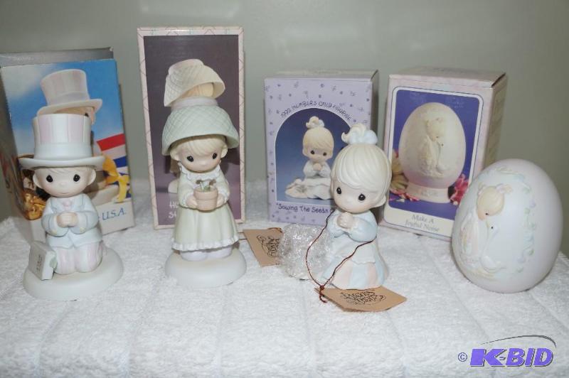 lot 283 image: Lot of 4 1989 - Early 1990s Precious Moments Figurines