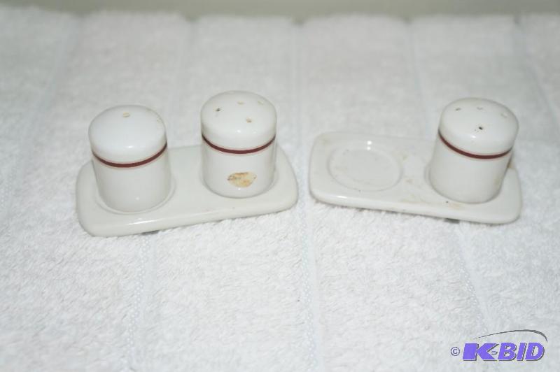 lot 293 image: Lot of 2 Northwest Airlines Miniature Salt & Pepper Shaker Sets