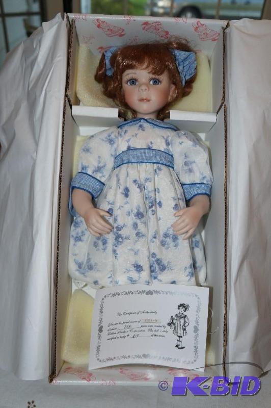 lot 298 image: Porcelain Doll in the Original Box, Numbered and w Certificate of Authenticity