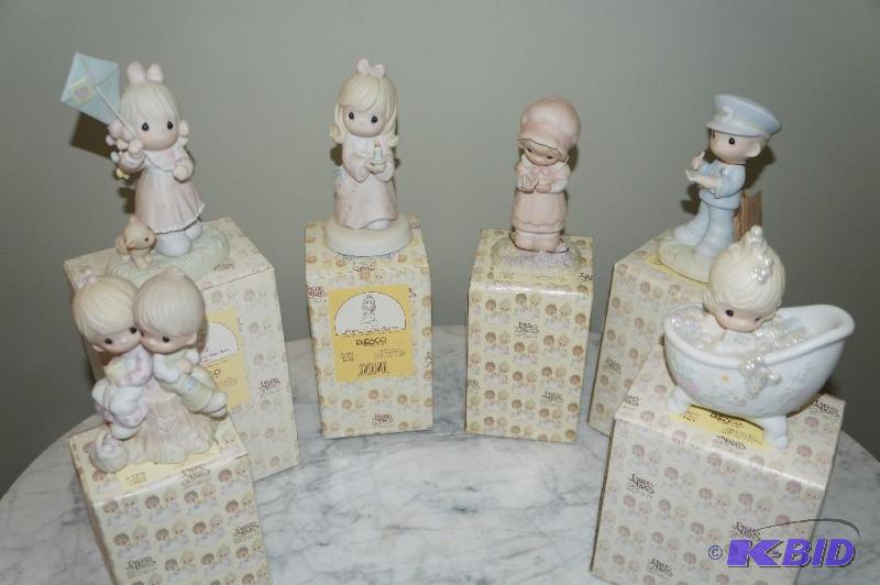 lot 58 image: Lot of 6 Precious Moments Figurines