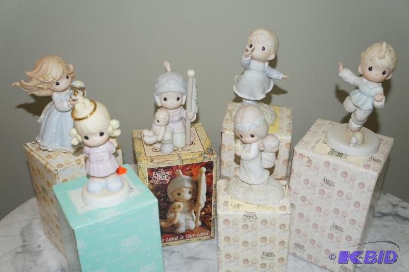 lot 59 image: Lot of 6 Precious Moments Figurines