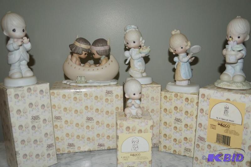 lot 61 image: Lot of 6 Precious Moments Figurines