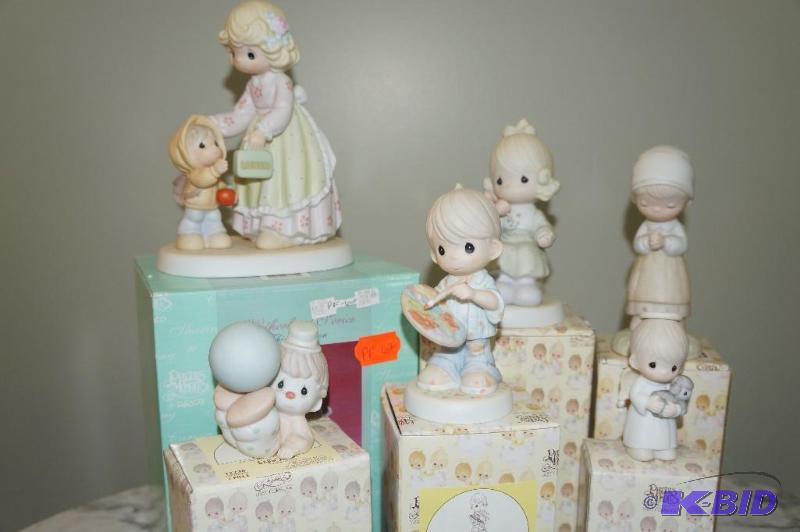 lot 62 image: Lot of 6 Precious Moments Figurines