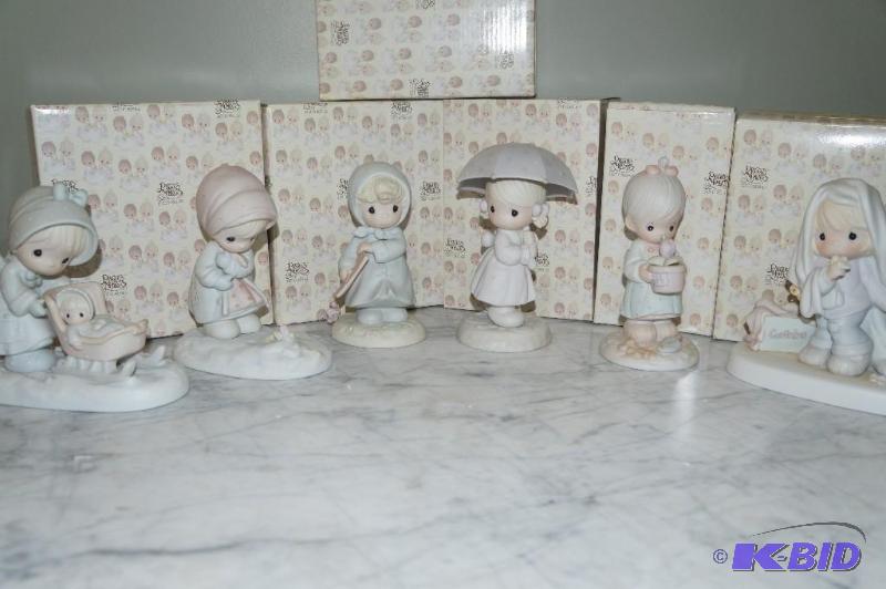 lot 77 image: Lot of 6 January - June Months Precious Moments Figurines