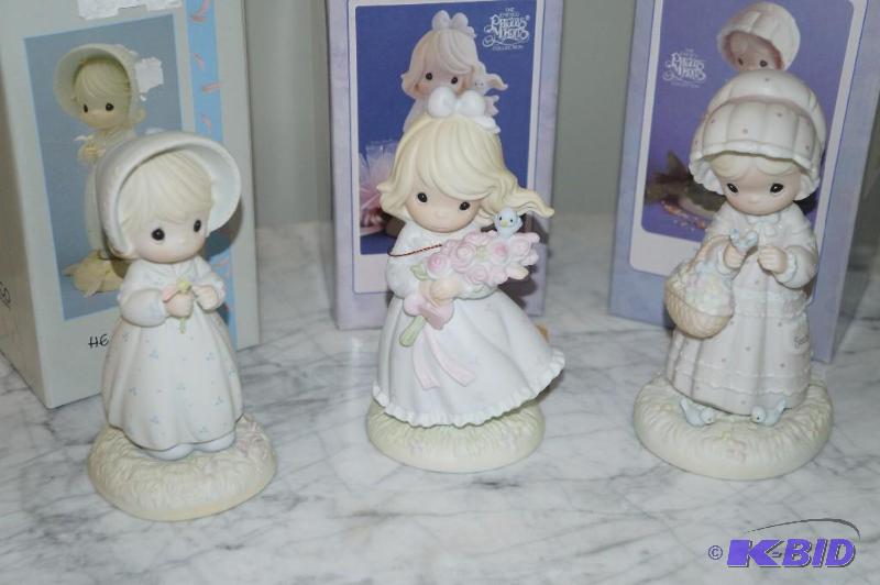 lot 85 image: Lot of 3 Limited to One Year of Production Precious Moments Figurines