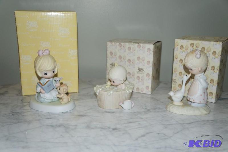 lot 94 image: Lot of 3 Precious Moments Figurines