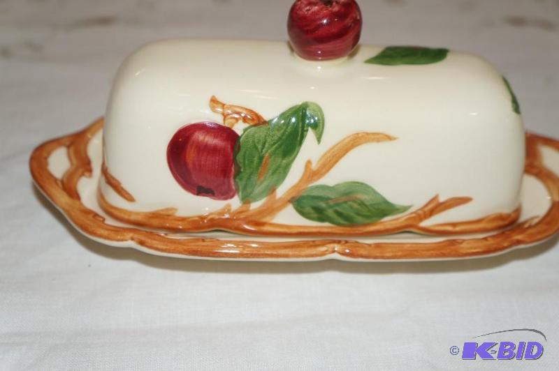 lot 170 image: Franciscan Apple Pattern Butter Dish