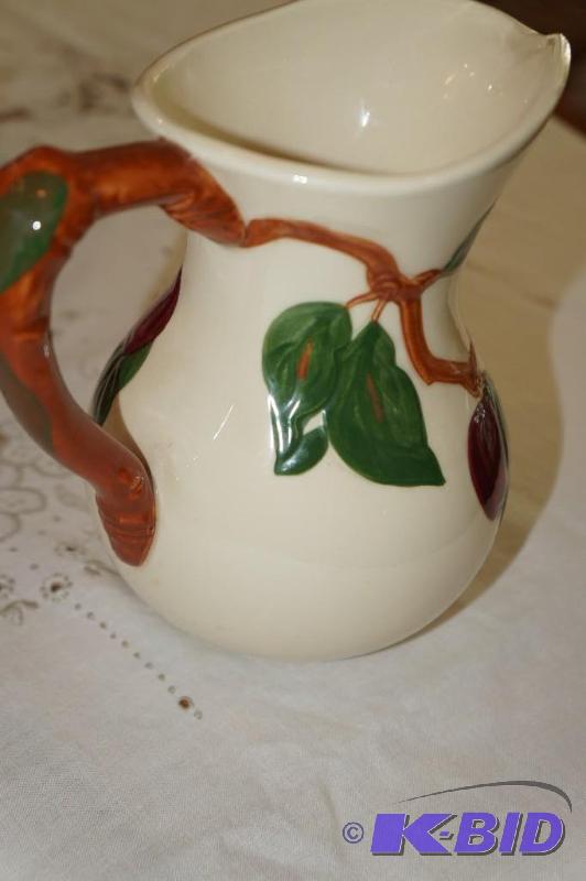 lot 174 image: Franciscan Apple Pattern Water Pitcher