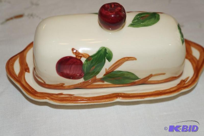 lot 178 image: Franciscan Apple Pattern Butter Dish