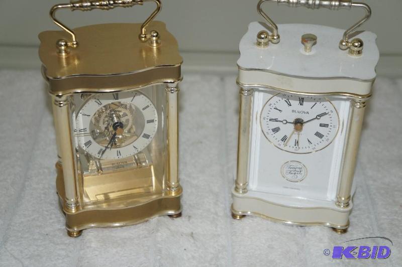 lot 138 image: Lot of 2 Bulova Clocks