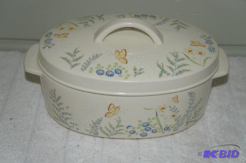 lot 163 image: Lenox Cuisine Oven Roaster with Lid