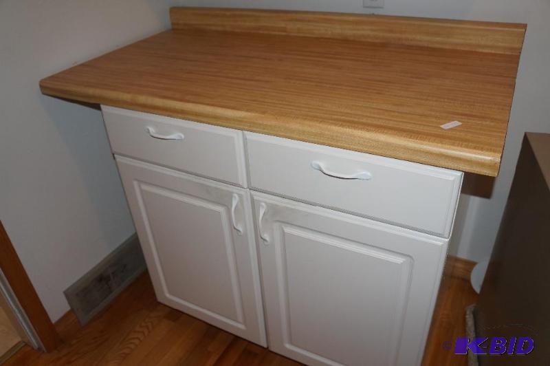 lot 179 image: Cabinet with Laminate Countertop