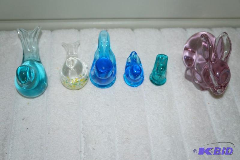 lot 217 image: Lot of Colored Glass Paper Weights