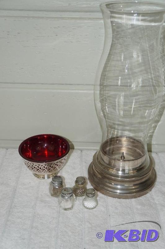 lot 245 image: Lot of 3 Silver or Silverplated Items