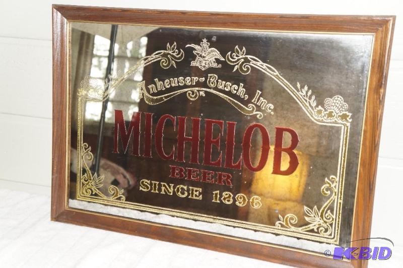 lot 254 image: Michelob Beer Since 1896 Mirror Sign