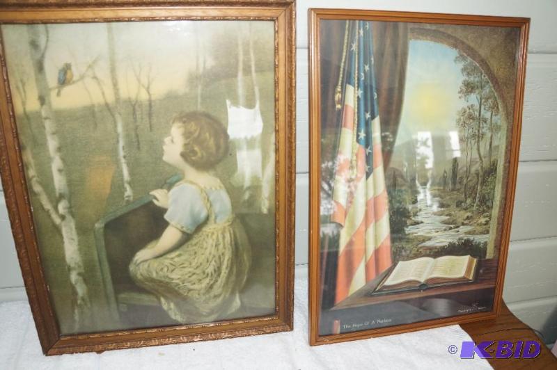 lot 256 image: Lot of 2 Framed Prints