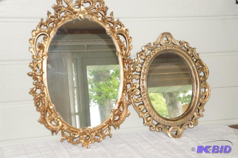 lot 258 image: Lot of 2 Framed Mirrors