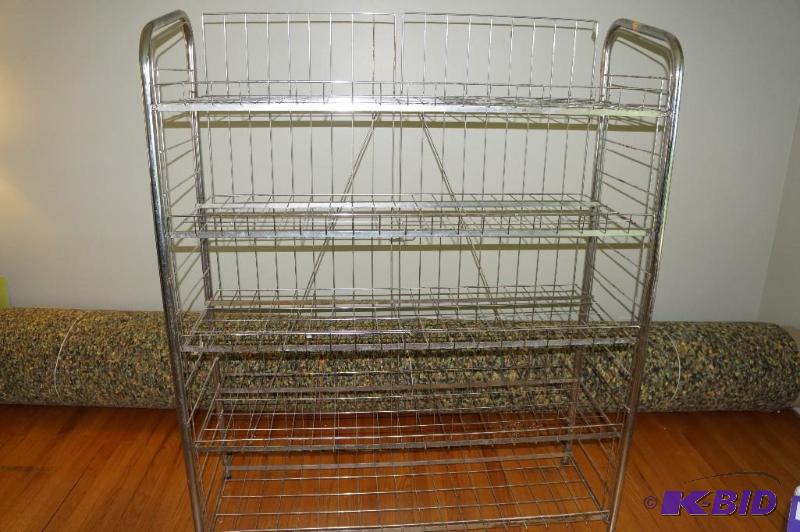 lot 4 image: 5 Shelf Wire Shelving Rack