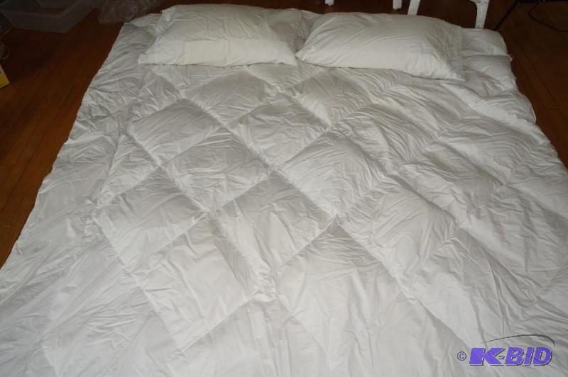 lot 44 image: Down Comforter & 2 Pillows w Cases