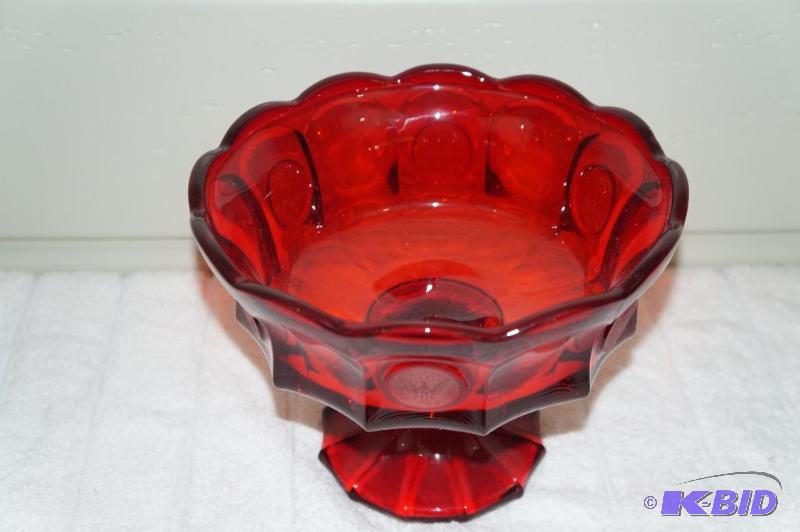 lot 91 image: Ruby Red Coin Compote