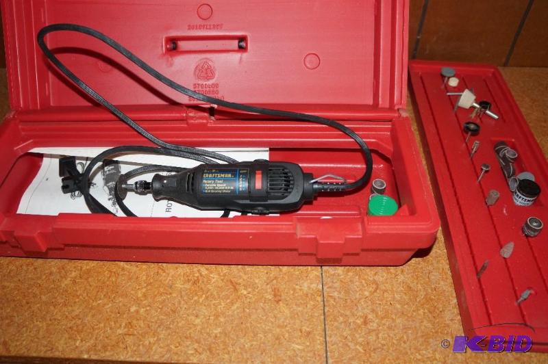lot 26 image: Craftsman Dremel with Accessories in Case