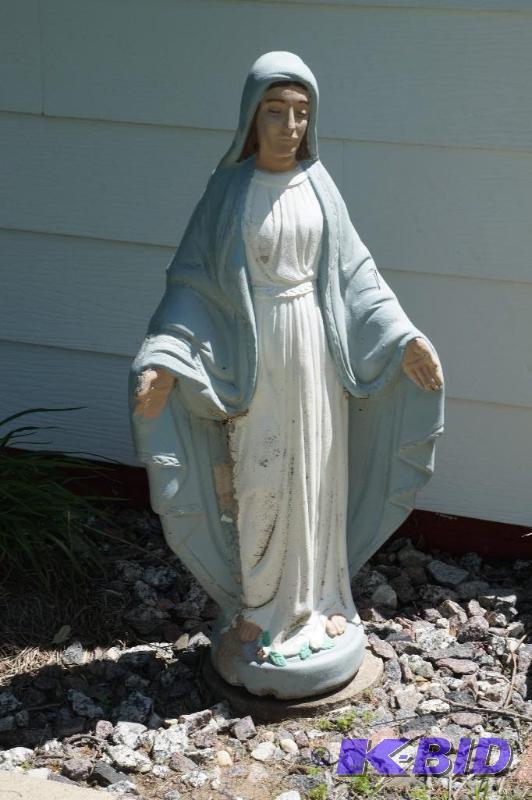 lot 39 image: Concrete Mary Garden Statue