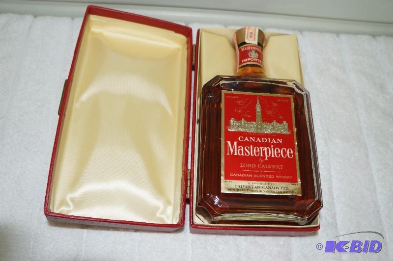 lot 46 image: Vintage Sealed 1958 Lord Calvert Canadian Masterpiece Whisky
