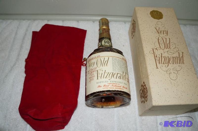 lot 47 image: Vintage Sealed Very Old Fitzgerald Bourbon Whisky in Antique Bottle