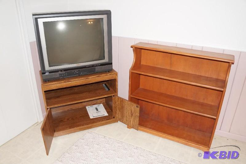 lot 59 image: Lot of Bookshelf, TV and TV Stand