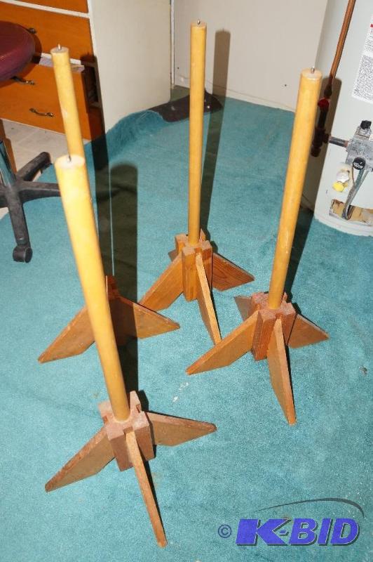 lot 74 image: Vintage Quilting Stand Legs