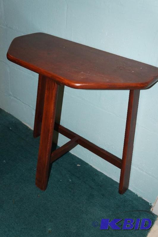 lot 75 image: Side Table with Flat Back