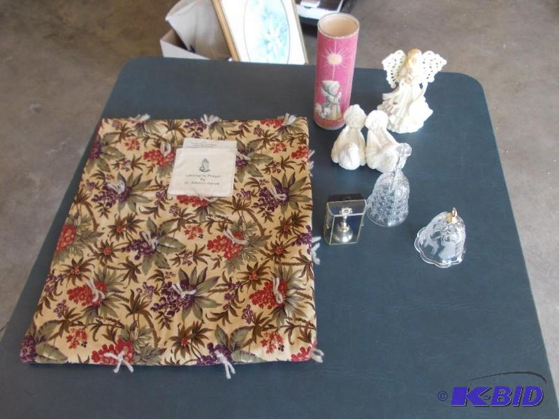 lot 57 image: Prayer Blanket, Angel, Bells, Misc...