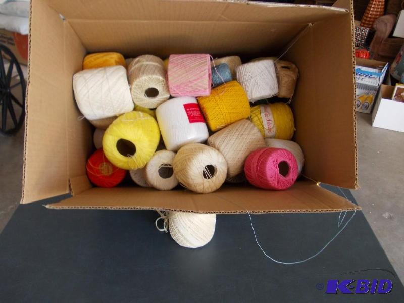 lot 62 image: Box Of Cotton Yarn...
