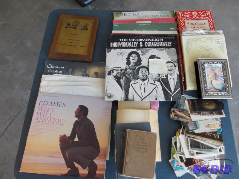 lot 77 image: Record Albums (18), Cook Books, Old...